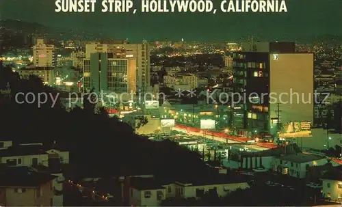Hollywood California Sunset Strip Kat. Los Angeles United States