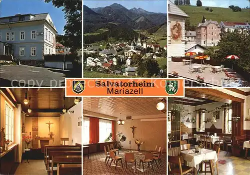 Mariazell Steiermark Salvatorheim Pension Exerzitienheim Hauskapelle  Kat. Mariazell