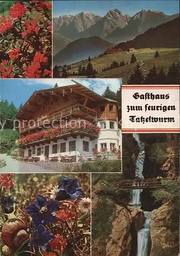 Bayrischzell Historischer Alpengasthof zum feurigen Tatzelwurm Kat. Bayrischzell