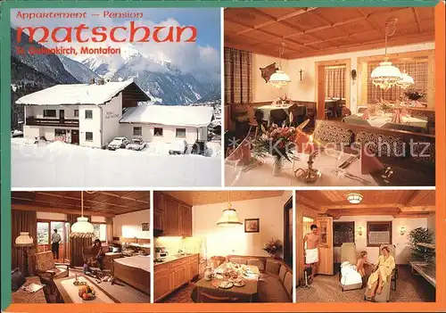 Gallenkirch Vorarlberg St Montafon Pension Matschun Kat. St. Gallenkirch