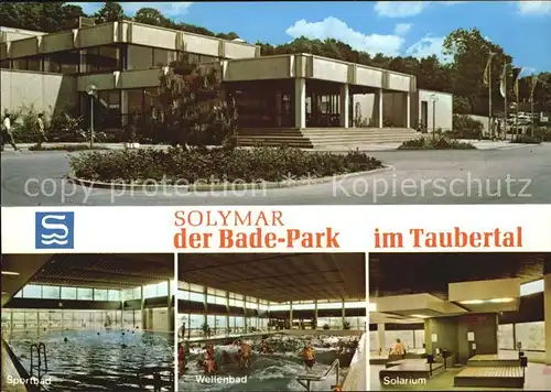 Mergentheim Bad Badepark Solymar im Taubertal Kat. Bad Mergentheim