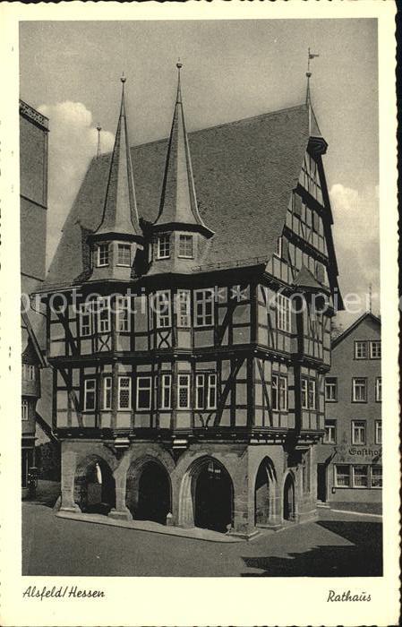 Alsfeld Rathaus Kat. Alsfeld Nr. kf47614 oldthing Ansichtskarten Hessen
