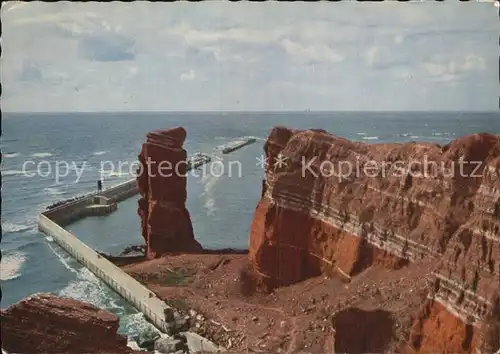 Helgoland Lange Anna Nordspitze Fliegeraufnahme Kat. Helgoland