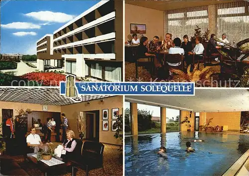 Bad Westernkotten Sanatorium Solequelle Gastraum Hallenbad Kat. Erwitte
