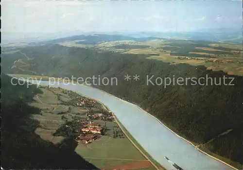 Engelhartszell Donau Oberoesterreich Flugbild Kat. Engelhartszell
