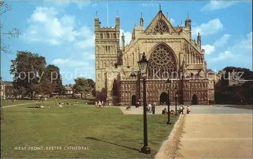 Exeter Cathedral West Front Kat. Exeter