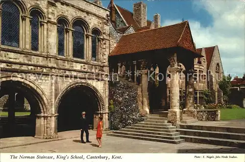 Canterbury UK The Norman Staircase Kings School Kat. Canterbury