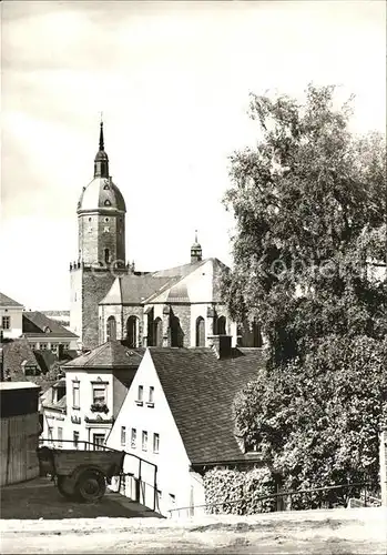 Annaberg Buchholz Erzgebirge Blick zur St Annenkirche Kat. Annaberg