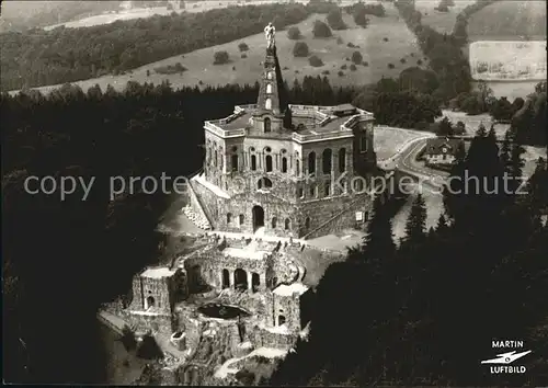 Wilhelmshoehe Kassel Oktogon mit Herkules Fliegeraufnahme Kat. Kassel