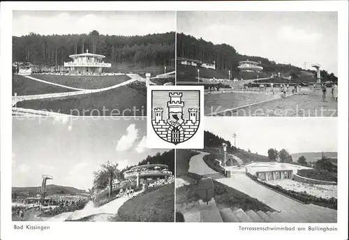 Bad Kissingen Terrassenschwimmbad am Ballinghain Kat. Bad Kissingen