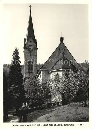 Koenigstein Saechsische Schweiz Katholische Marienkirche Kat. Koenigstein Saechsische Schweiz