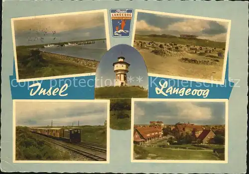 Langeoog Nordseebad Insel Eisenbahn Ortsansichten  Kat. Langeoog