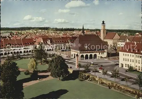 Freudenstadt Hoehenluftkurort Marktplatz Stadt Rathaus Kat. Freudenstadt