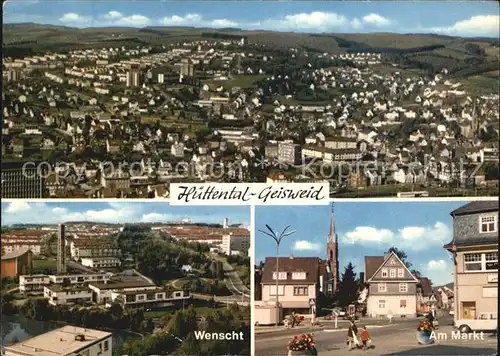 Huettental Siegen Geisweid Wenscht Markt Kat. Siegen