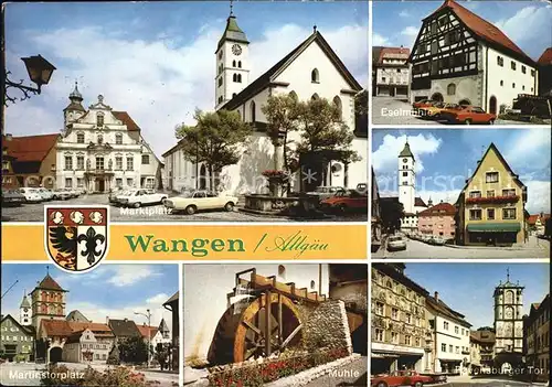 Wangen Allgaeu Marktplatz Eselmuehle Ravensburger Tor Martinstorplat Kat. Wangen im Allgaeu