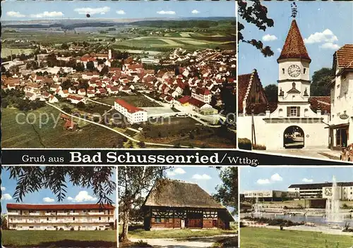 Bad Schussenried Stadttor Park Luftaufnahme Kat. Bad Schussenried