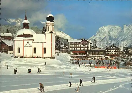 Seefeld Tirol Seekirchl Karwendl Winter Kat. Seefeld in Tirol