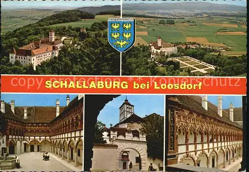 Schallaburg Loosdorf Fliegeraufnahme Renaissanceschloss Details Panorama