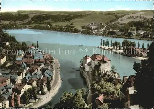 Passau Dreifluesse Muendung Inn Donau Ilz Kat. Passau
