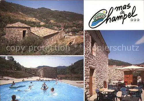 Les Ollieres Camping Mas de Champel Swimmingpool Kat. Les Ollieres