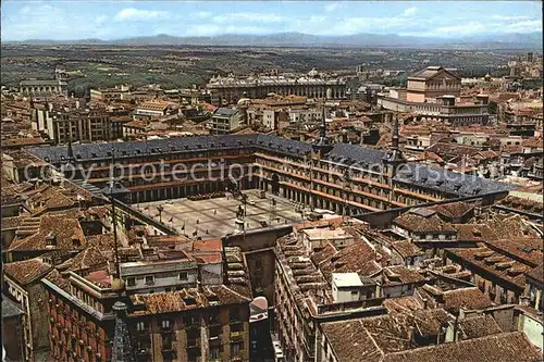 Madrid Spain Panoramica de la Plaza Mayor Kat. Madrid