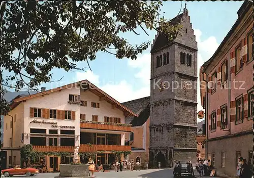 Zell See Hauptplatz mit Pfarrkirche Kat. Zell am See