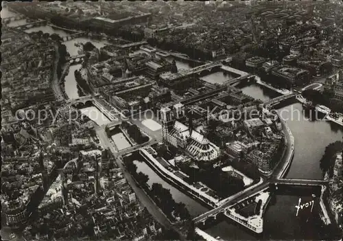 Paris La Seine Ile de la Cite vue aerienne Kat. Paris