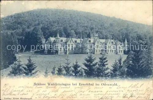 Ernsttal Baden Schloss Waldleiningen Kat. Mudau