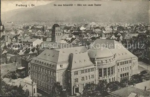 Freiburg Breisgau Neue Universitaet vom Neuen Theater aus gesehen Kat. Freiburg im Breisgau