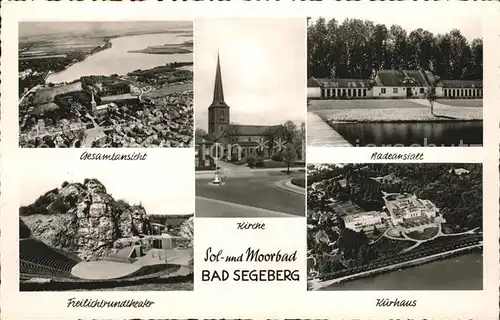 Bad Segeberg Freilichttheater Kurhaus Fliegeraufnahme Kat. Bad Segeberg