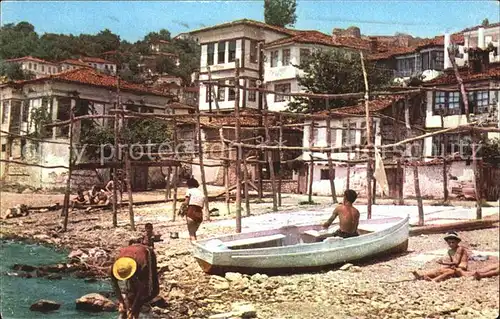 Ohrid Strand Boote Kat. Ohrid