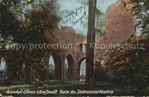 Eldena Greifswald Ruine des Zisterzienserklosters Kat. Greifswald