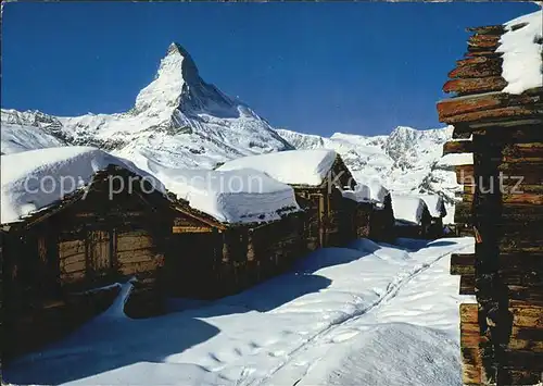 Zermatt VS Eggenalp mit Matterhorn Kat. Zermatt