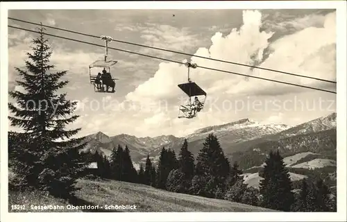 Oberstdorf Sessellift Oberstdorf Schoenblick Kat. Oberstdorf