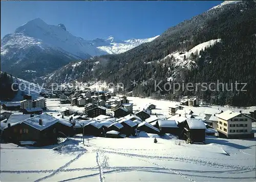 Saas Grund Mittaghorn Egginer Allalinhorn Kat. Saas Grund