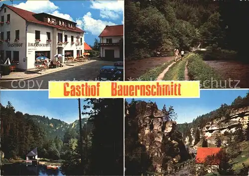 Kirchenbirkig Gasthof Pension Cafe Bauernschmitt Kat. Pottenstein