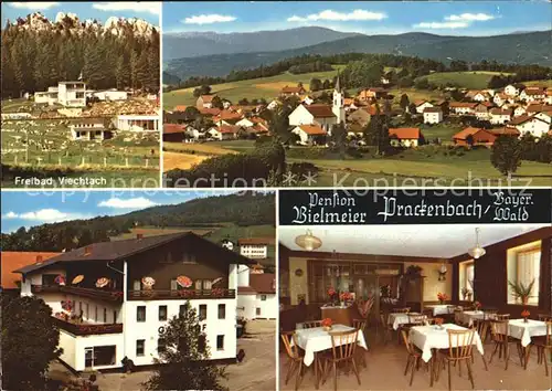 Prackenbach Pension Bielmeier Freibad Viechtach  Kat. Prackenbach