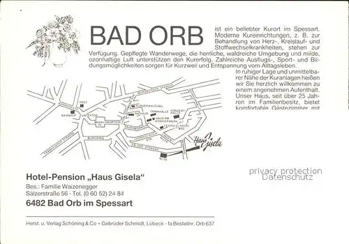 Bad Orb Haus Gisela mit Jaegerstube Kat. Bad Orb