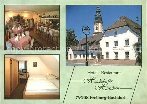Hochdorf Breisgau Freiburg Hotel Restaurant Hochdorfer Hirschen  Kat. Freiburg im Breisgau