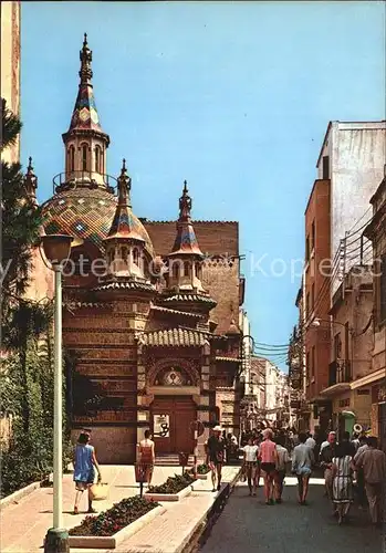 Lloret de Mar Iglesia Calle tipica Kat. Costa Brava Spanien