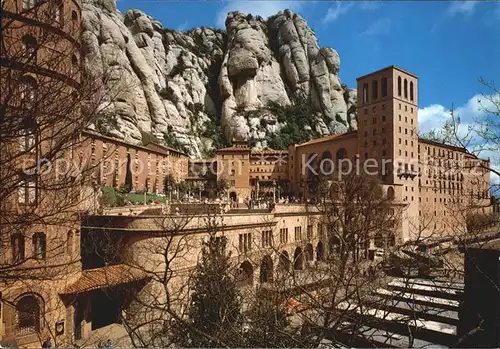 Montserrat Kloster Teilansicht Kat. Spanien