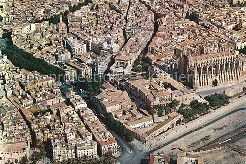 Palma de Mallorca La Catedral Vista aerea Kat. Palma de Mallorca