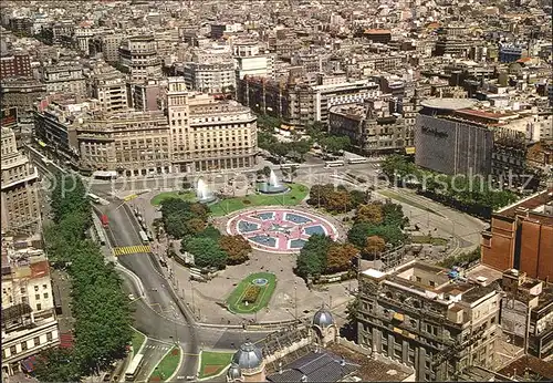 Barcelona Cataluna Plaza de Cataluna Vista aerea Kat. Barcelona