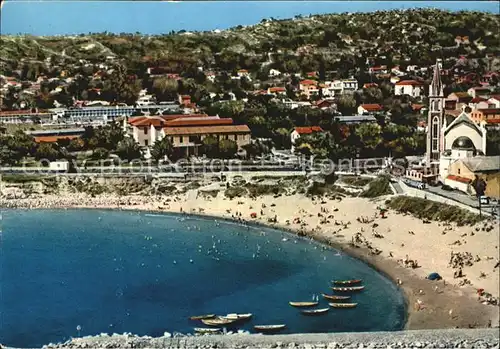 Sete Herault Vue aerienne sur Eglise la plage et le Mont St Clair Kat. Sete