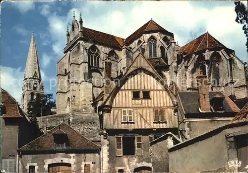 Auxerre Eglise Saint Germain et vieilles maisons Kat. Auxerre
