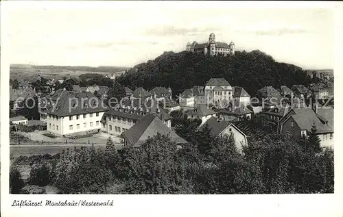 Montabaur Westerwald Teilansicht mit Schloss Luftkurort Kat. Montabaur