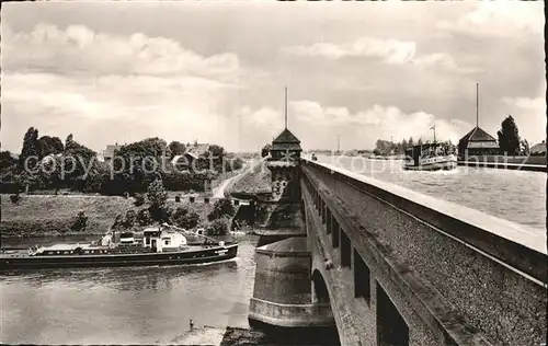 Minden Westfalen ueberfuehrung des Mittellandkanals ueber die Weser Kat. Minden