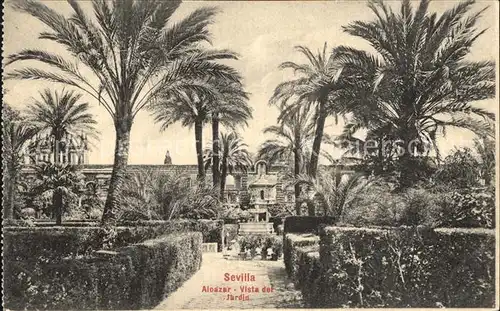Sevilla Andalucia Vista del Jardin Kat. Sevilla 