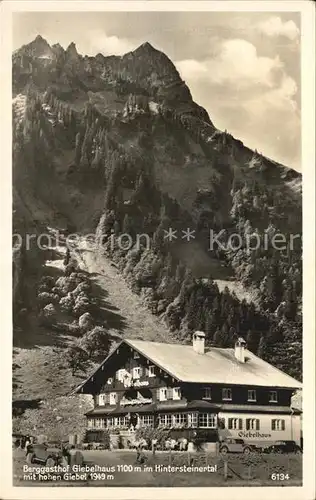 Hintersteinertal Berggasthof Giebelhaus mit Hohem Giebel Kat. Oesterreich