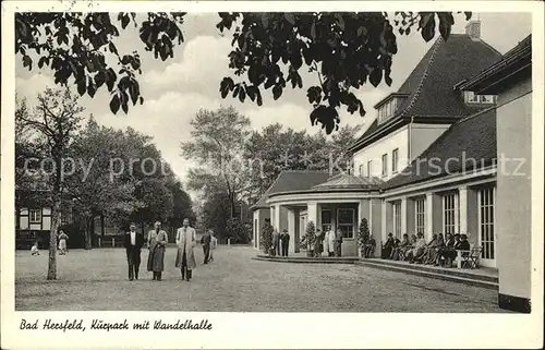 Bad Hersfeld Kurpark mit Wandelhalle Kat. Bad Hersfeld